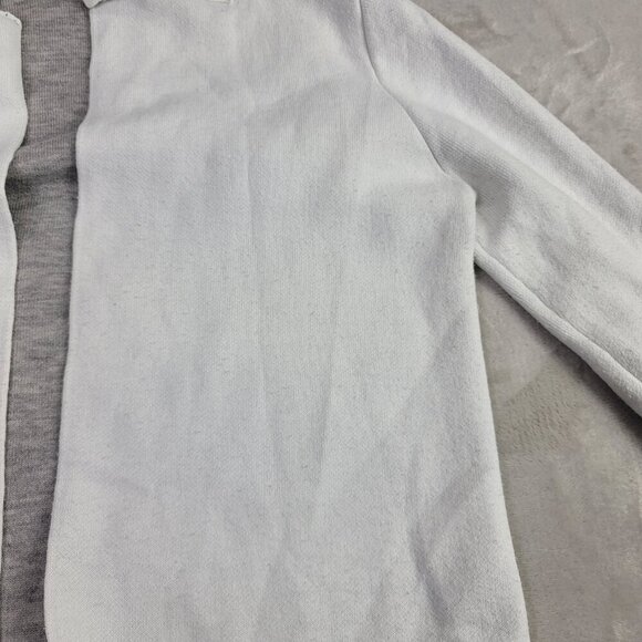 T Tahari White & Gray Colorblock Women's Sweater Cardigan | Size M - Picture 5 of 9